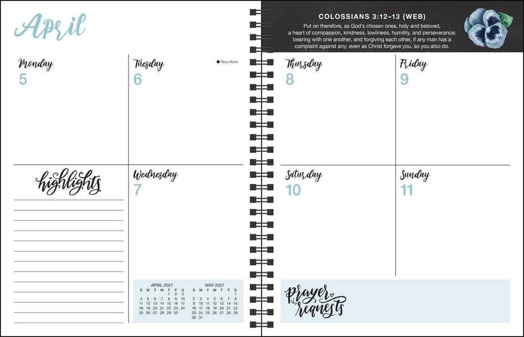 Prayer Journal for Women 2027 Monthly/Weekly Planner Calendar by Shannon  Roberts