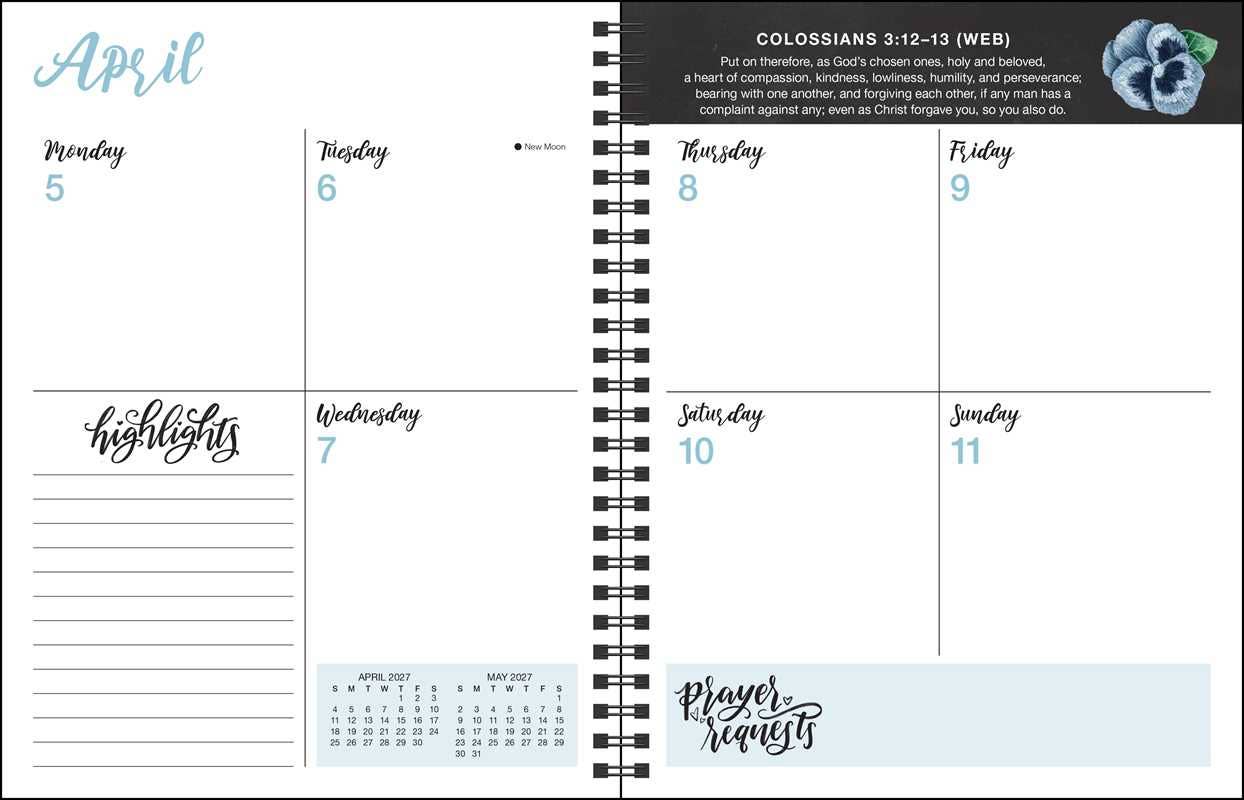 Prayer Journal for Women 2027 Monthly/Weekly Planner Calendar by Shannon  Roberts