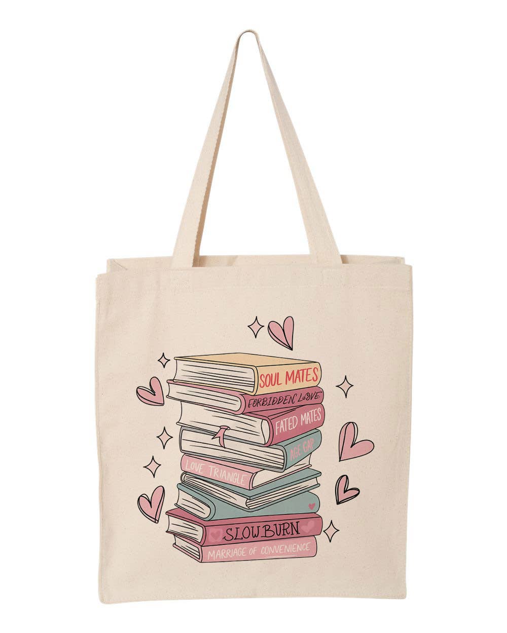 Romantasy Books Romance Canvas Tote Bag
