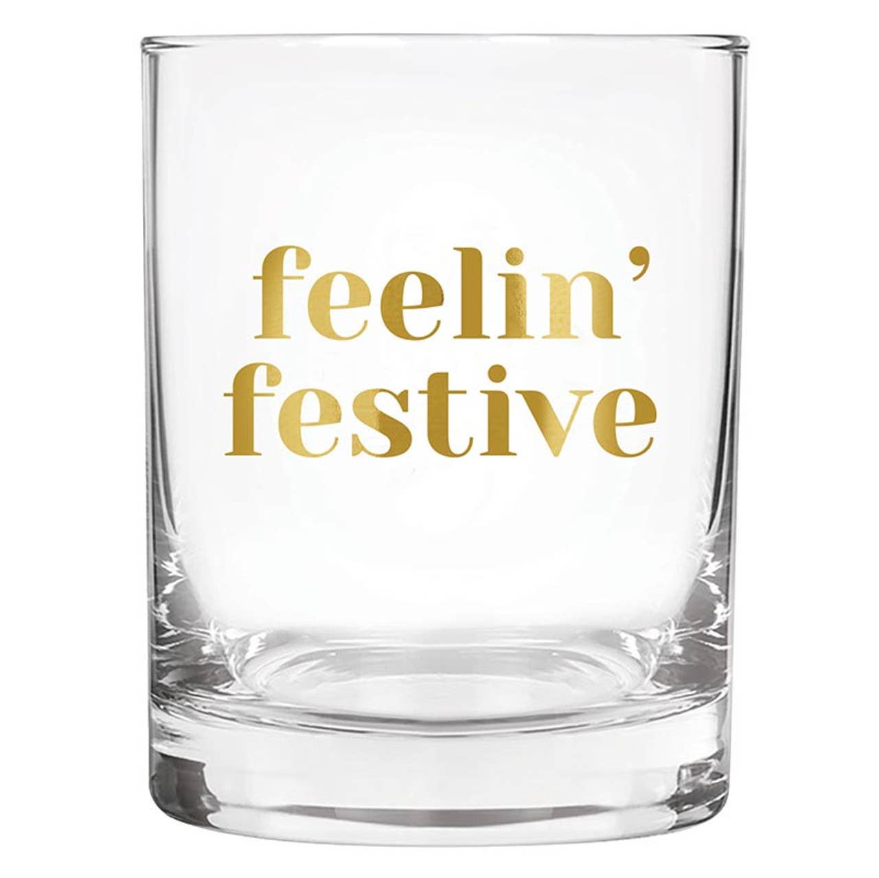 DOF Rocks Glass - Feelin' Festive