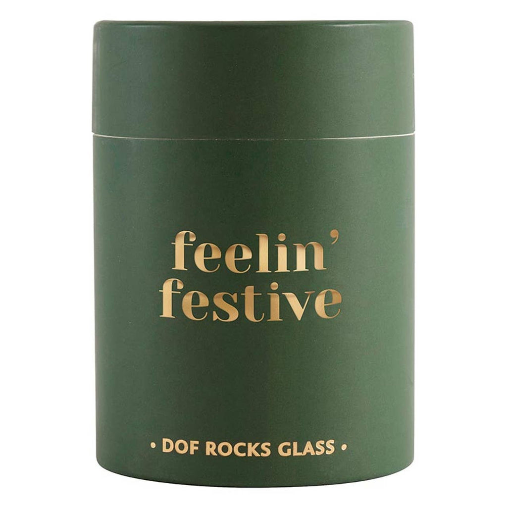 DOF Rocks Glass - Feelin' Festive