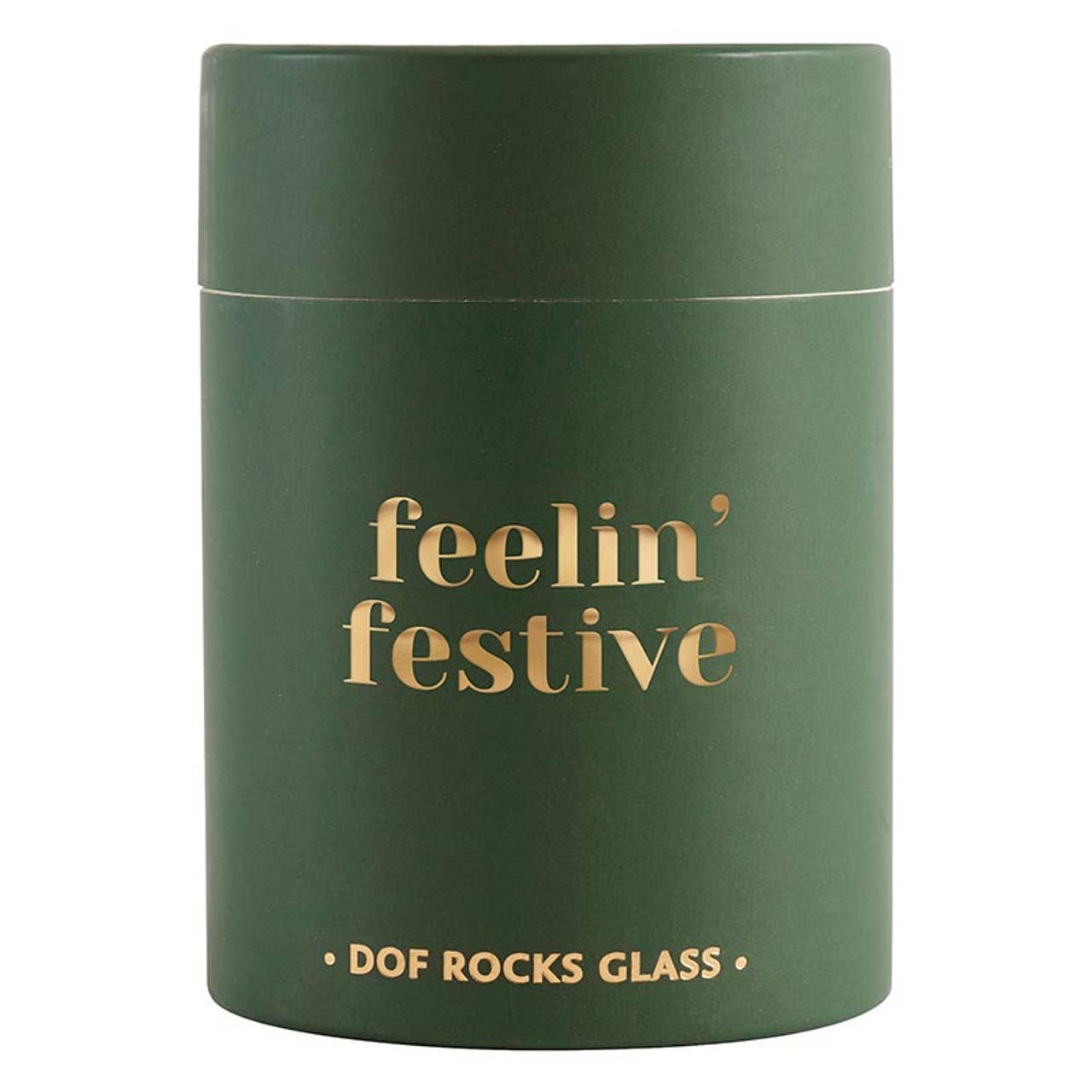 DOF Rocks Glass - Feelin' Festive