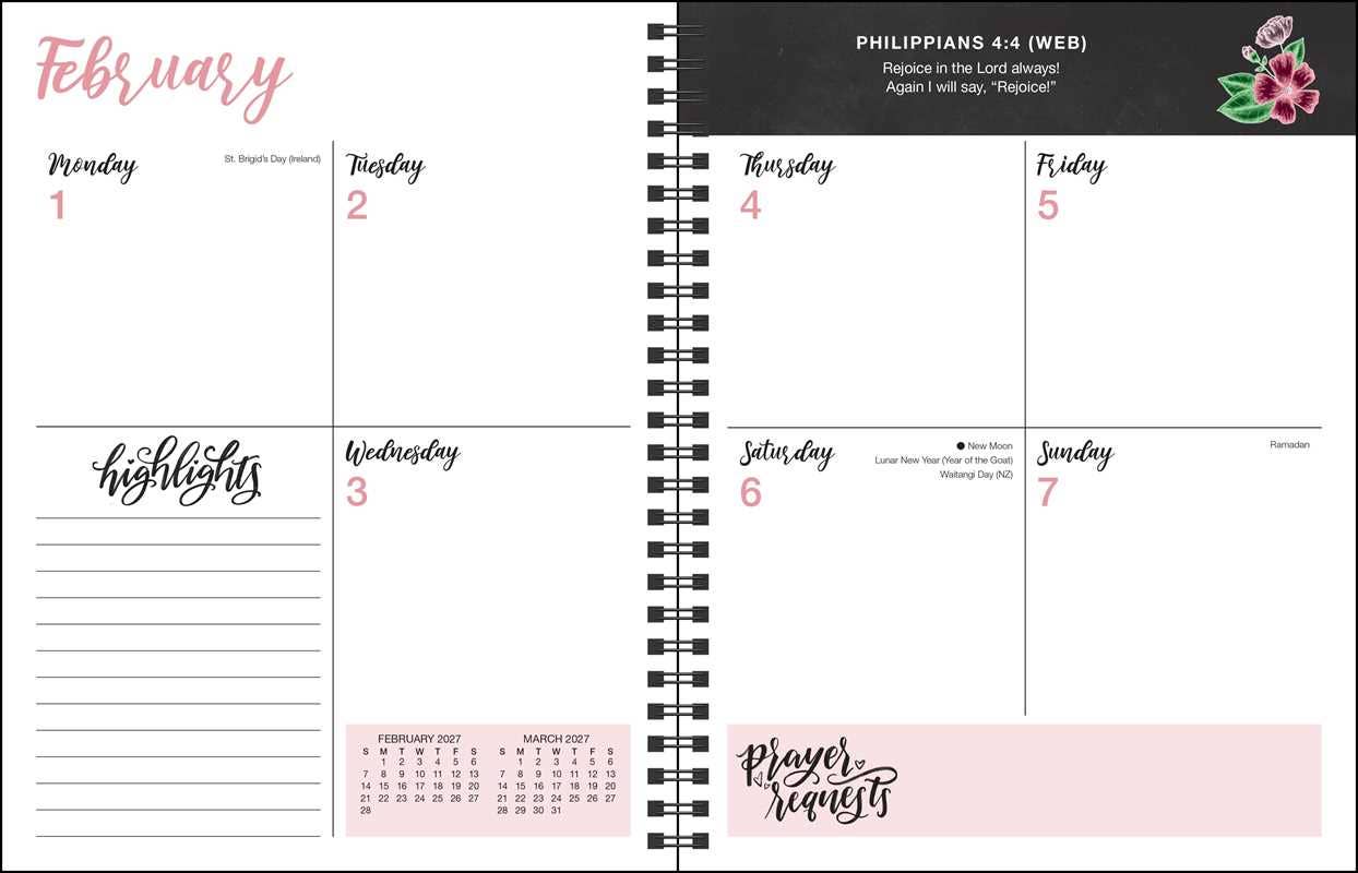 Prayer Journal for Women 2027 Monthly/Weekly Planner Calendar by Shannon  Roberts